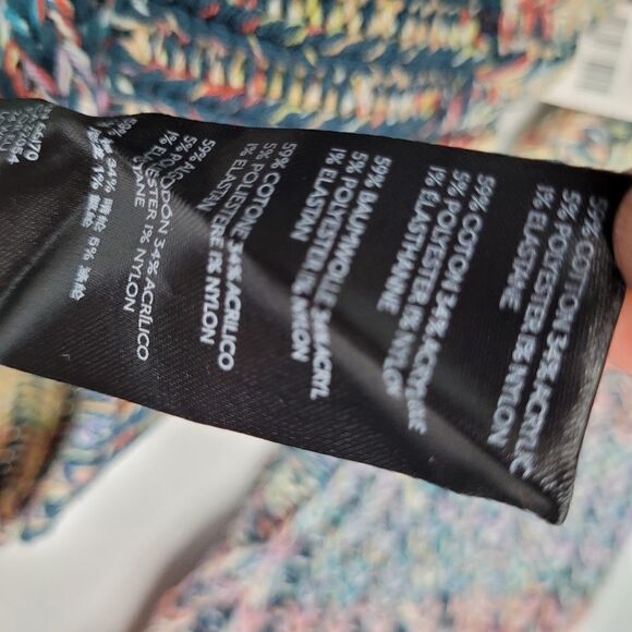 NEW 3X ANTHROPOLOGIE rainbow weave vneck cotton blend oversized sweater NWT - Picture 12 of 16